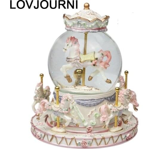 Carillon Scatole Musicali Home Decoration Accessories Note Spieluhr Snow Globe Boite A Musique Carousel Caja De Musica Music Box
