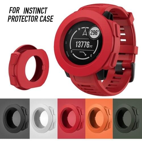Soft Silicone Watch Protector Case for Garmin Instinct Watch Slim Cover for Garmin Instinct Smart Watch Case Anti fall Case