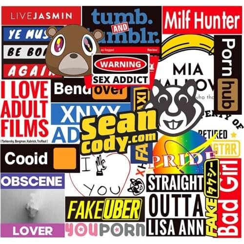 10/30/50pcs/pack Adult website Love talk Sex Graffiti Stickers For Cars Motorcycles Childrens toys Luggage Skateboard Computer