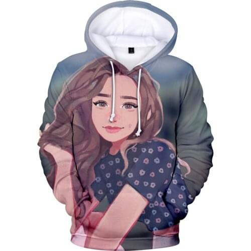 2021 New Pokimane 3D Print Hoodies print Casual Style New Women/men Casual Slim Hot Sale comfatable hooded Clothes
