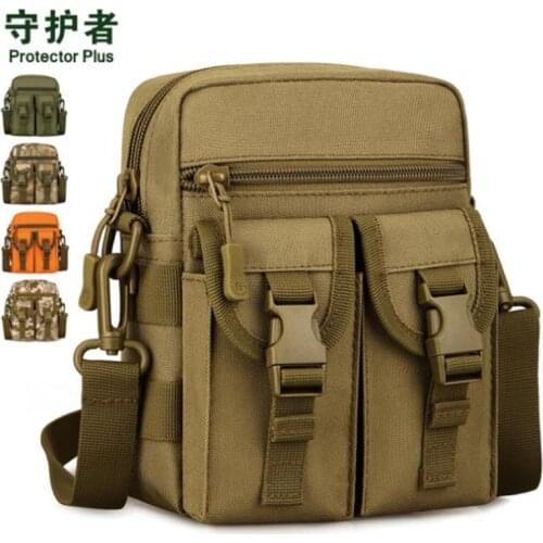 NEW Tactical Shoulder Bag Protector Plus K323 Sports Bag Military Molle EDC Pouch Camouflage Nylon Outdoor Hiking Cycling Bag