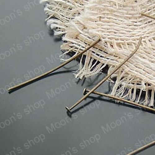 Wholesale 24mm Antique Bronze Iron T Pins & Needles Findings Accessories 50g Roughly 450 pieces(JM3730)