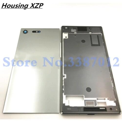 Original Middle Front Frame Bezel Housing LCD Screen Holder Frame For Sony Xperia XZ Premium XZP Battery cover With Logo