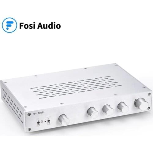 Fosi Audio 2.1 HiFi Class A Preamp Amplifier Treble Bass Independent Tone Volume Control Preamplifier 4 Input Home Theater P10