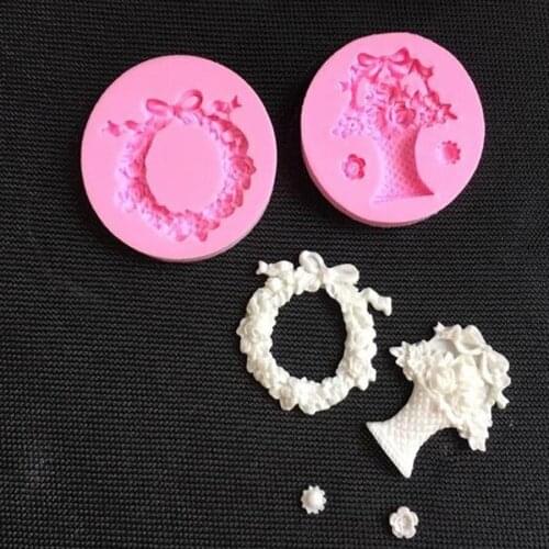 1PCS NEW Flowers Shape,3D Silicone Fondant Cake Mold. For Cake Decorating, Jelly, Chocolate, Soap Modeling X121-122