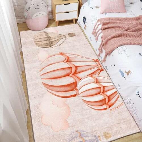Modern Lovely Printing Bedside Rug for Girls Bedroom Table Sofa Mat Floor Mat Anti-slip Carpet for Living Room