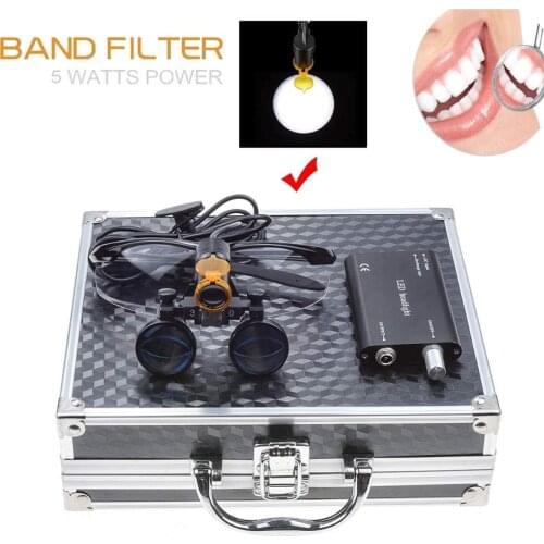 Dental Loupe Surgical Supplies Magnifiers with High Spot LED Light