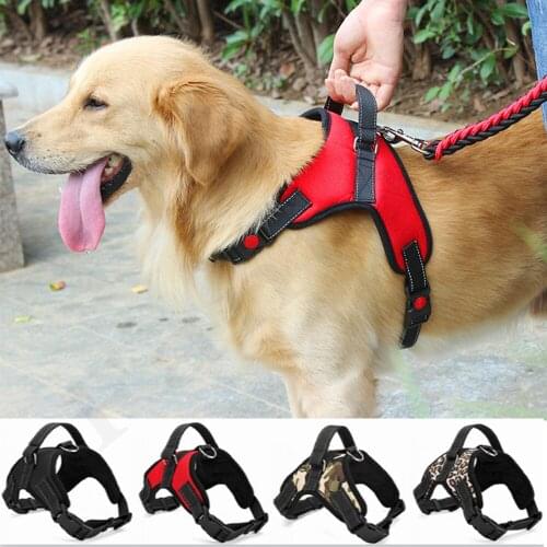 Reflective Dog Soft Adjustable Harness Pet Large Dog Outing Harness Vest for Medium Dog Chest Strap Dog Harness Dogs Accessoires