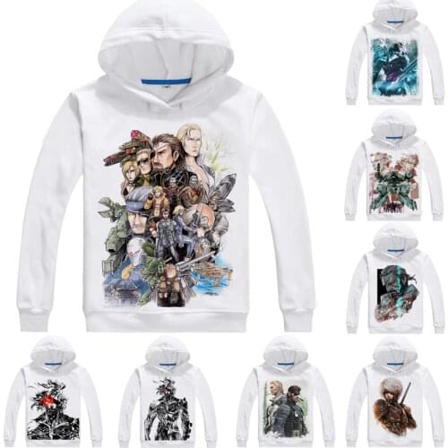 METAL GEAR Hoodies Multi-style Anime Hoodie Kojima Metal Gear Solid Solid Snake Liquid Snake Raiden BIG BOSS Cosplay Sweatshirts