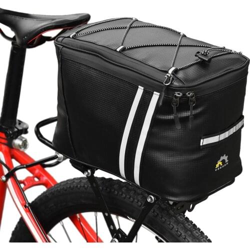 Bicycle Bags Large Capacity Waterproof Cycling Bag Mountain Reflective Bike Saddle Rack Trunk Bags Luggage Carrier Bike Bag