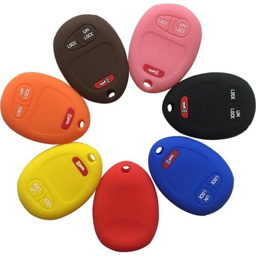 Silica Gel Holder Protector Key Cover for Chevrolet Colorado Case Set for GMC Canyon Key Cover for Isuzu for Hummer H3 Shell Fob