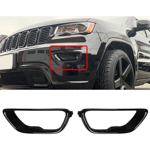 1Pair Fog Light Lamp Bezel for Jeep Grand Cherokee 2016-2021 LH+RH Front Lamp Trim Bezels 5YL31TZZAA 5YL30TZZAA