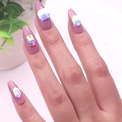 100Pcs/Bag Nail Art Sticker Lovely Exquisite Rhinestone DIY Nail Decal Decoration for Personal
