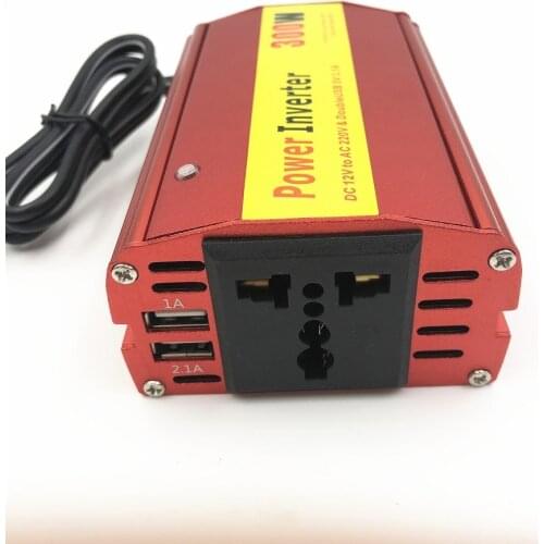 300W with USB Home Car Power Inverter Converter DC 12 V 220 V Car Battery Charger Adapter Car Power Supply