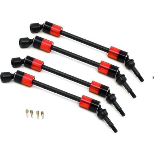 4Pcs Steel CVD Universal Joint Drive Shaft Axle Upgrade Parts for Traxxas 1/10 E-Revo Summit RC Car Accessories