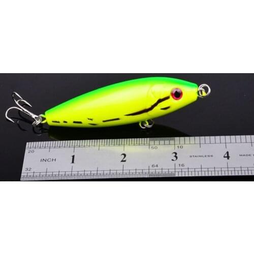 8Colors 8cm/12g Artificial Popper Floating ABS Plastic Hard Bait 6# Hook Bionic Bait 3D Eyes Wobbler Sea Freshwater Fishing Lure