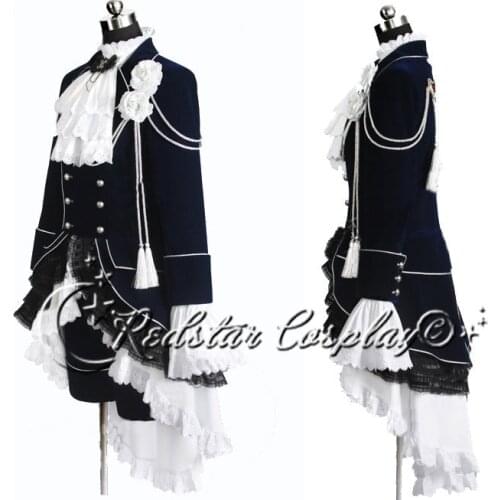 Black Butler Cosplay Ciel Phantomhive Dark Blue Costume - Custom made in Any size V001