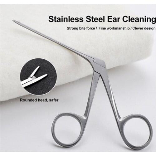 Stainless Steel Ear Cleaner Professional Ear Forceps Ear Cleaning Aural Forceps For Ear Treatment Multifunctional Picking Pliers