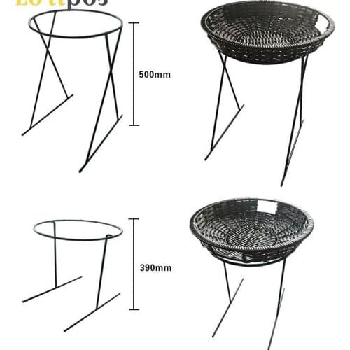 Supermarket Fruit Pile Basket Imitation Rattan Vegetable Wave Basket Fruit Display Shelf Fruit Tray Bracket Pile Vegetable Shelf