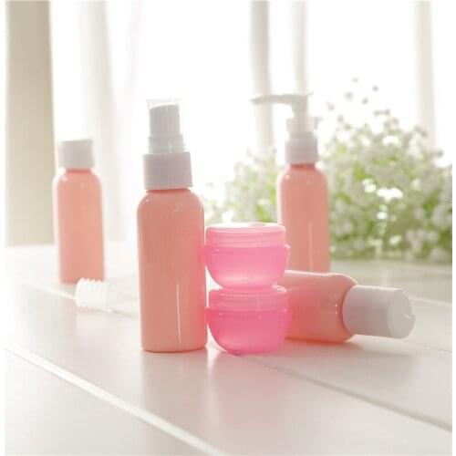 Travel Bottles Set Mini Makeup Cosmetic Refillable Plastic Pressing Spray Bottle Makeup Tools