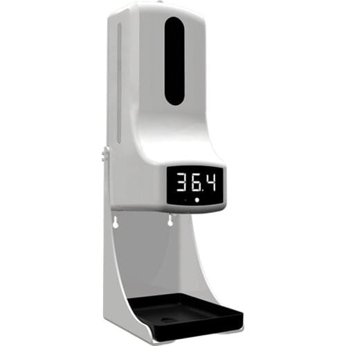 K9 Pro Wall-Mounted Thermometer with Soap Dispenser,with Alarm, Suitable for Use in Offices,Home Schools and Communities