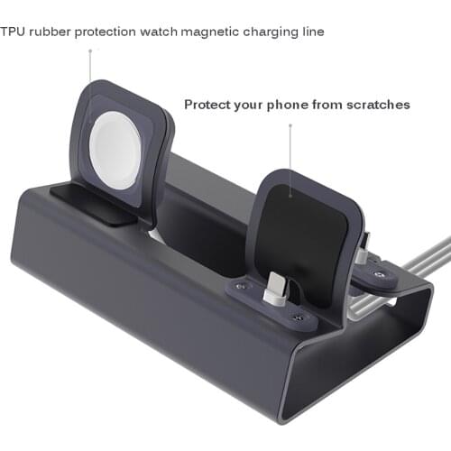 NEW Aluminum 3 in 1 Charging Dock For iPhone X XR XS Max 8 7 Apple Watch Charger Holder For iWatch Mount Stand Dock Station