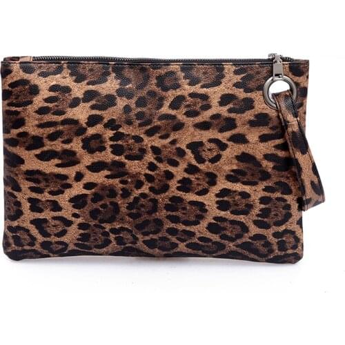 Casual Bags for Women 2020 Animal Print Leopard Clutch Female Fashion Design Leather Wallet Messenger Bag Ladies Elegant Handbag