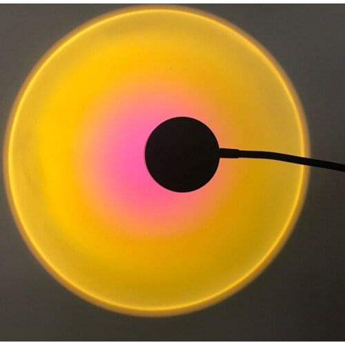 Sunset Projection Aesthetic Lamp USB Photography Background for Home Living Room Bedroom Decoration Car Interior Lamp