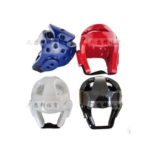 Adult Child Taekwondo Flanchard Head Protection Helmet Molding NBR Gym Karate Mauy Thai Protector 4 Colors