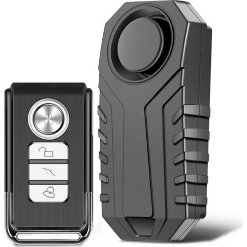 Universal Waterproof Bike Alarm Vibration Security Alarm with Remote Control Bike Supplies for Motorcycle Electric Bike