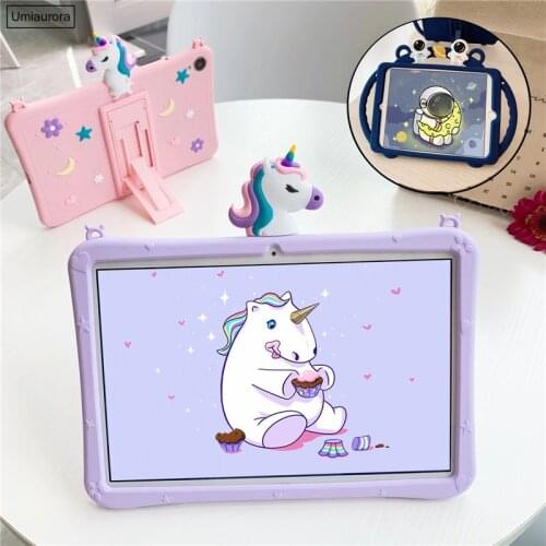 Silicone Cover for Huawei MediaPad T5 10 T5 8.0 M5 Lite 10 M6 8.4 10.1 10.8 Tablet Case Unicorn Kids for Huawei Matepad 10.4