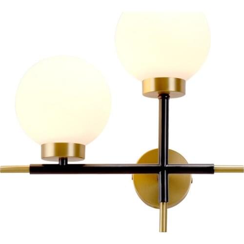 Lamparas de techo colgante moderna crystal wall lamp wood mirror light living room bedside dining room wall lamp