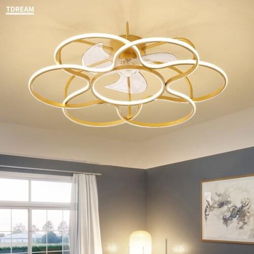 Modern LED Ceiling Fan Light for Bedroom Living Room Dining Room Remote Control Ventilador Home Decor Indoor Lighting