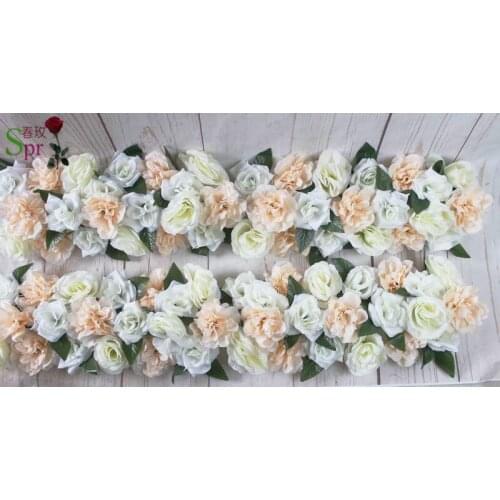 SPR Free Shipping wedding ideas rose arch row flowers 10pcs/lot wedding decoration flower wall backdrop table centerpiece flore