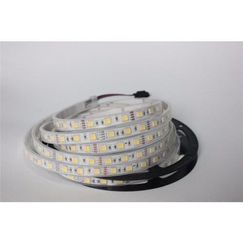 2 colors in 1 led 5050 LED Strip Dual White 5630 CW/WW color temperature 5m 300 LED tape Lights 12V IP67 waterproof