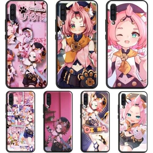 Diona Genshin Impact For Samsung A21S A20e A02S A20 A40 A50 A70 A12 A32 A42 A52 A72 A31 A41 A51 A71 Phone Case