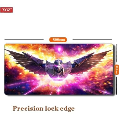XGZ Cool Game Logo High Quality Large Anime Mouse Pad Gamer Large Computer Pad Non-slip Keyboard Table Mat 300x700mm 400x800mm