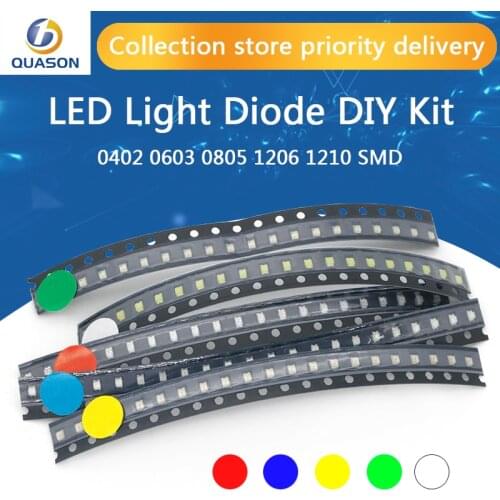 100pcs 0603 SMD LED White Red Blue Yellow Green Orange Warm White Pink Purple RGB Light Emitting Diode