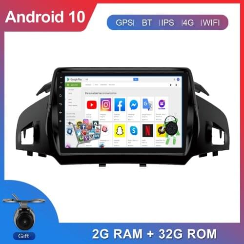 2G+32G Android 10 DSP For Ford Kuga Escape 2013 2014 2016 Car radio Stereo receiver cassette recorder Free Canbus Camera