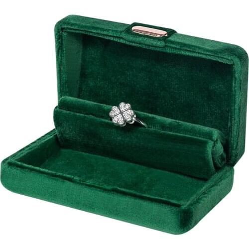 2020 New Arrivals Fashion Silver Gray Dark Blue Noble Red Malachite Green Box Display Velvet Gift Boxes For Retro Lady