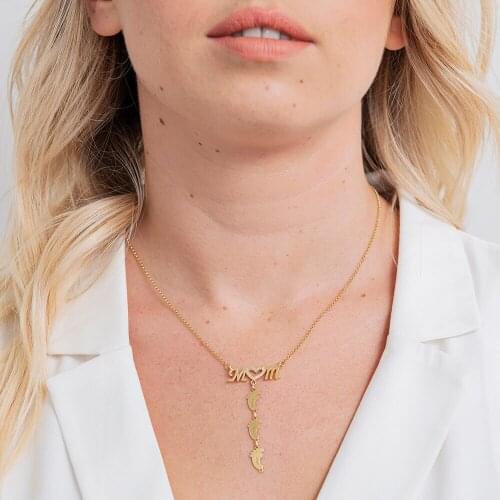 2021 Accessories Personalized Custom Name Necklace Doll Diamond Pendant Clavicle Chain Necklace Stainless Steel Jewerly