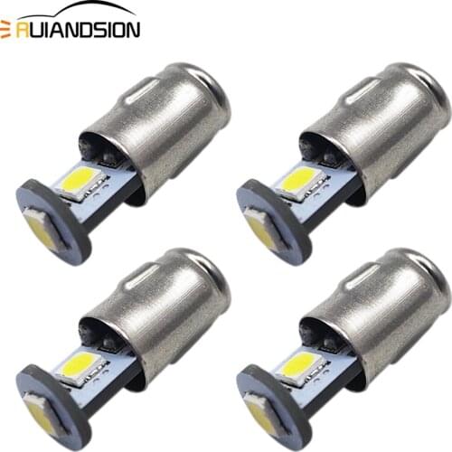 4pcs 3030smd Non Polarity BA7S T7 Car Motor Interior Dashboard Instrument Light Auto Mini Indicator AC 12V 24V 150lm Warm White