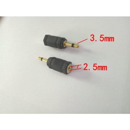 50 pcs Gold 3.5mm Mono Plug to 2.5mm stereo Jack connector Selling