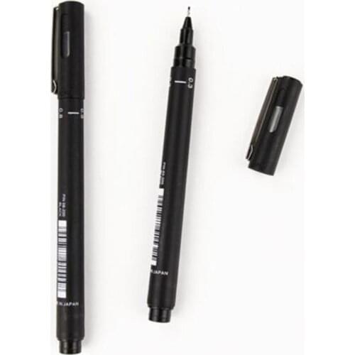 Black Pigment Liner Fineliner Waterproof Anime Comics Sketching Ink Drawing Pen