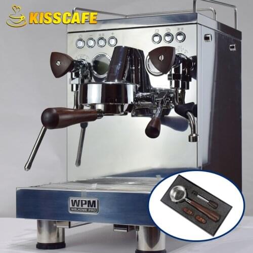 Welhome KD-310/320/330 Coffee Machine Blackood Bottomless Portafilter Universally Wooden Modification Parts Espresso Accessories