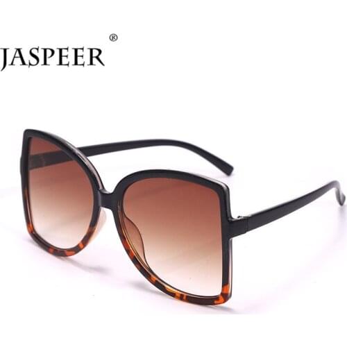 JASPEER Oversized Sunglasses Women Brand Designer Punk Gradient Shades Female Eyewear UV400 Gafas De Sol