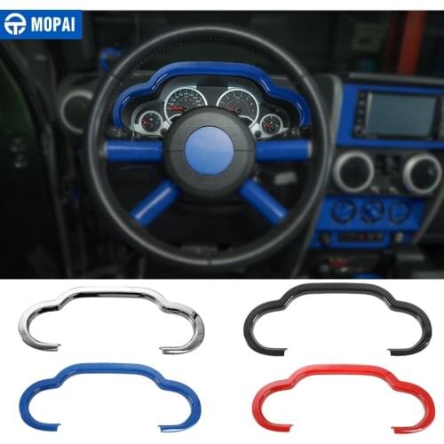 MOPAI Car Interior Instrument Dashboard Panel Decoration Cover Stickers Accessories for Jeep Wrangler JK 2007 2008 2009 2010
