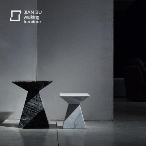 Marble Living Room Side Table Coffee Table Corner Table Nordic Table Small Coffee Table Simple Modern Sofa Table-Side Cabinet