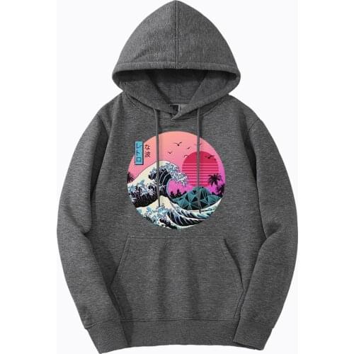 Mens Hoodie 2019 New Vintage Japan Style Jackets Autumn Winter Warm Hoody Casual High Quality Streetwear Harajuku Pullover