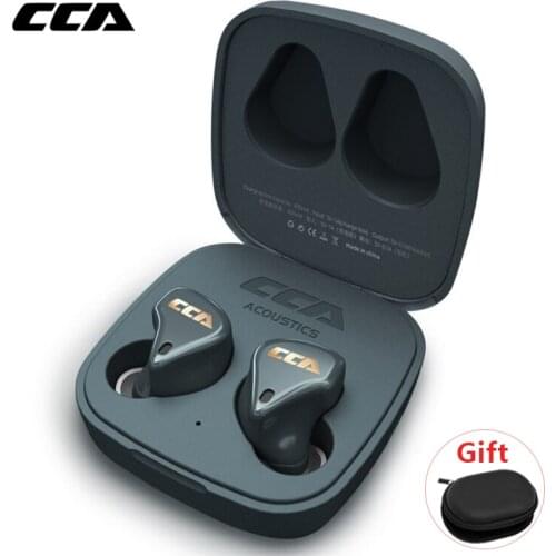 CCA CX4 Hybrid Technology Driver True Bluetooth 5.0 Earphone Wireless Earbuds Headset Noise Cancelling Touch Control for C10 PRO
